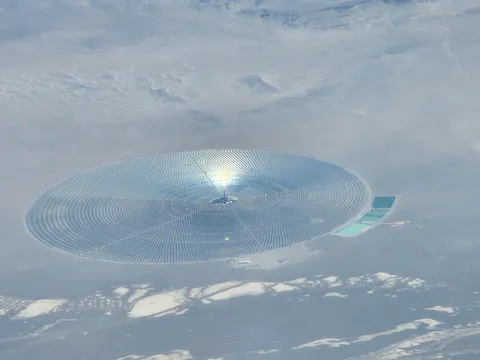 Concentrated solar farm I saw on a plane to Vegas