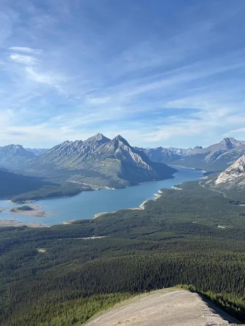 Spray Lake Reservoir from Tent Ridge Horseshoe, Alberta, Canada [OC] [4284x5712]