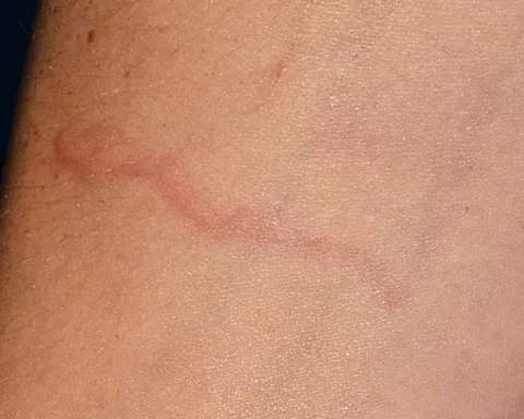 This red line from an insect bite i got today