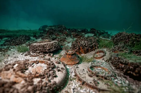 Hundreds of items from the 1st century CE recovered from the bed of Lake Neuchâtel
