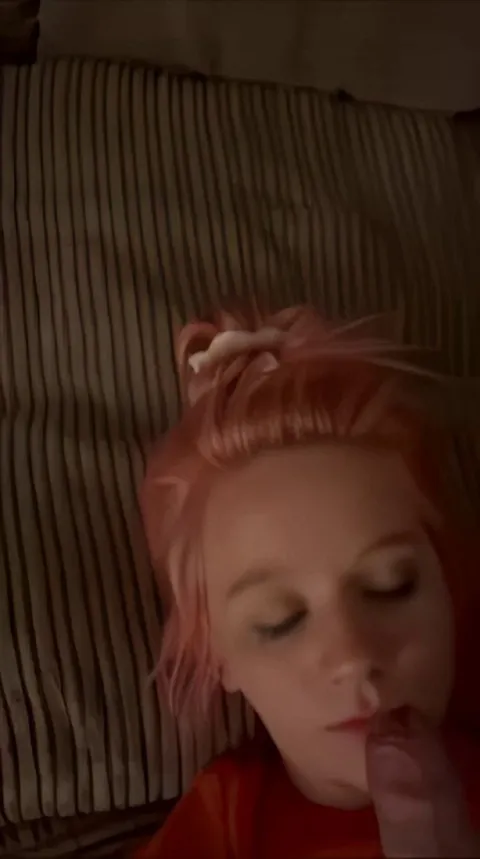 Colored hair GF clearly not a fan...