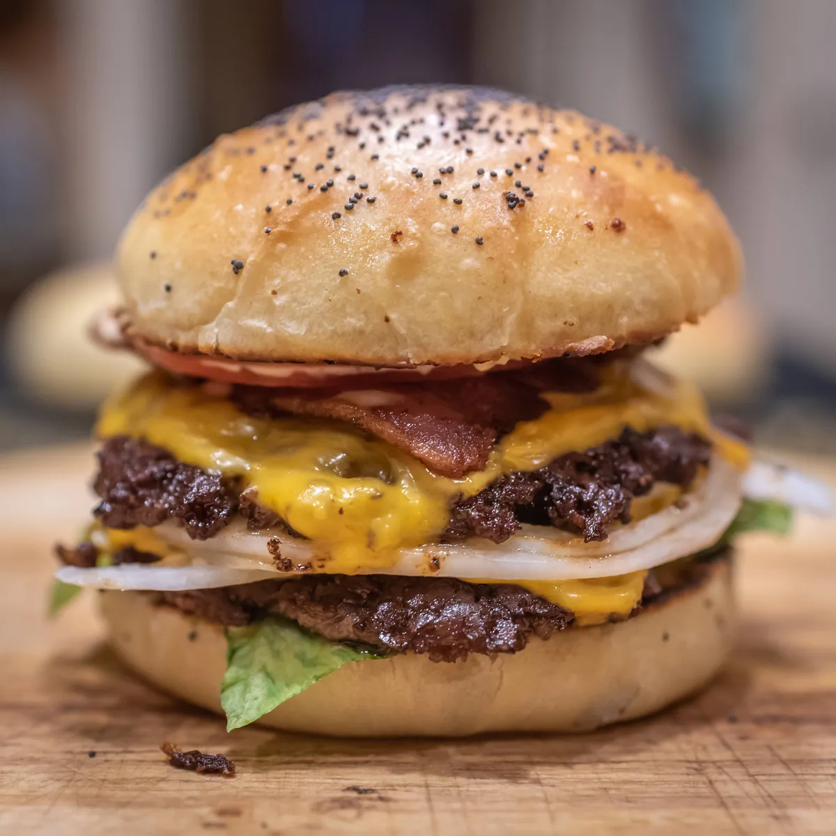 [Homemade] Double Cheeseburger