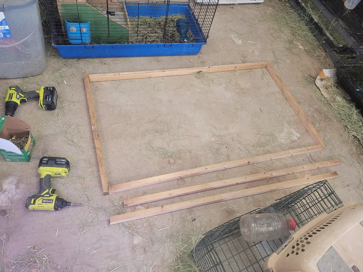 Sheepdog Too Big. Built A Bed To Match Dimensions To Our Queen. Used 100% Recycled Materials. £0 Spent. I Will Build/Install Drawer Tomorrow.