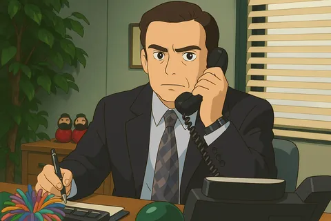 The Office in Studio Ghibli Style