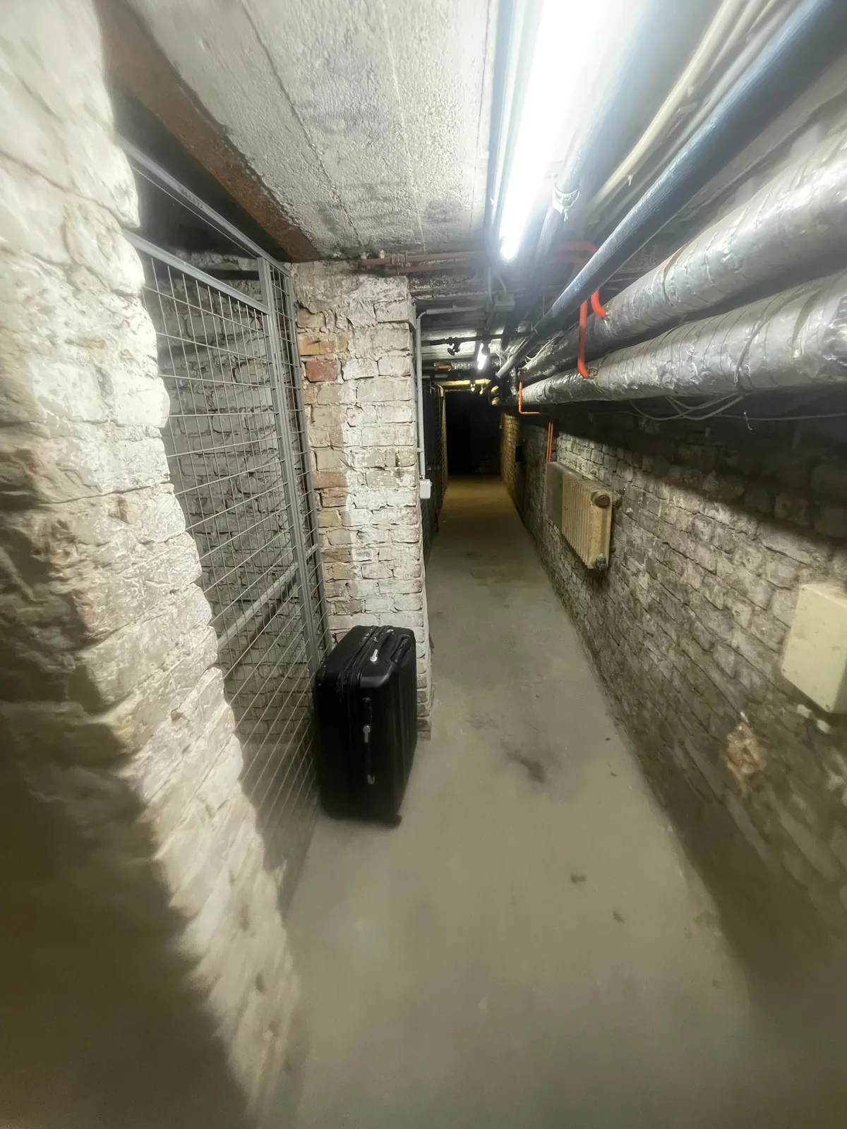 My semi terrifying basement where someone broke in and slept for months 