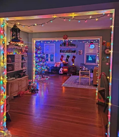 My home during the Christmas season 