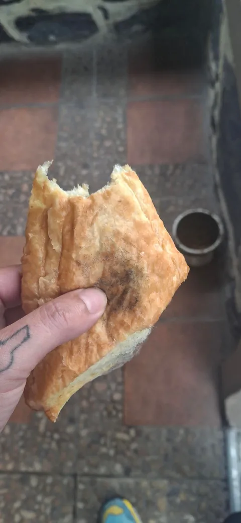 took a bite of a turnover as I walked out the door and it tasted over seasoned.
