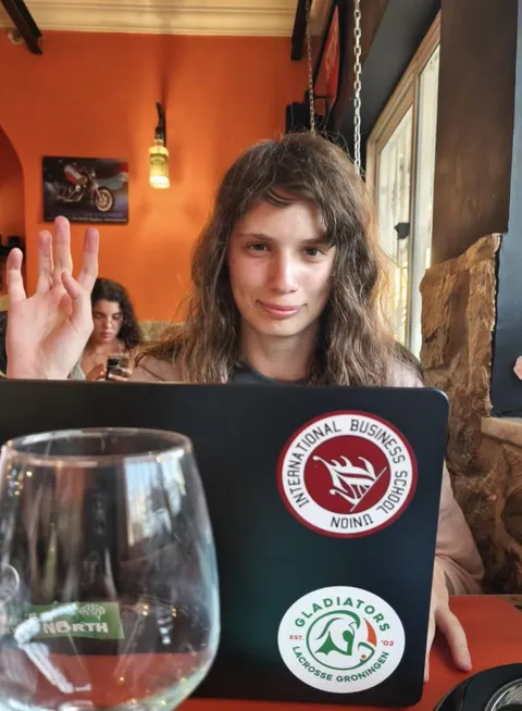 Me on my birthday, in the middle of finally finishing a work I poured a full year into