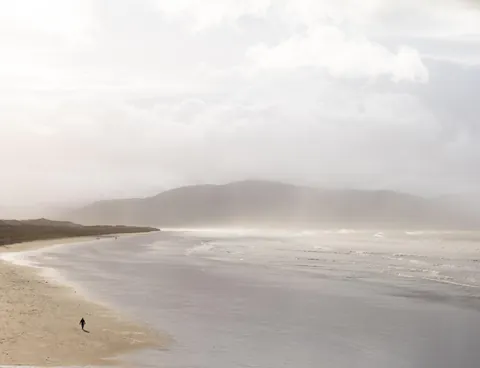 Stormy Beach in Ireland. I tried to show the scale of the scene.
