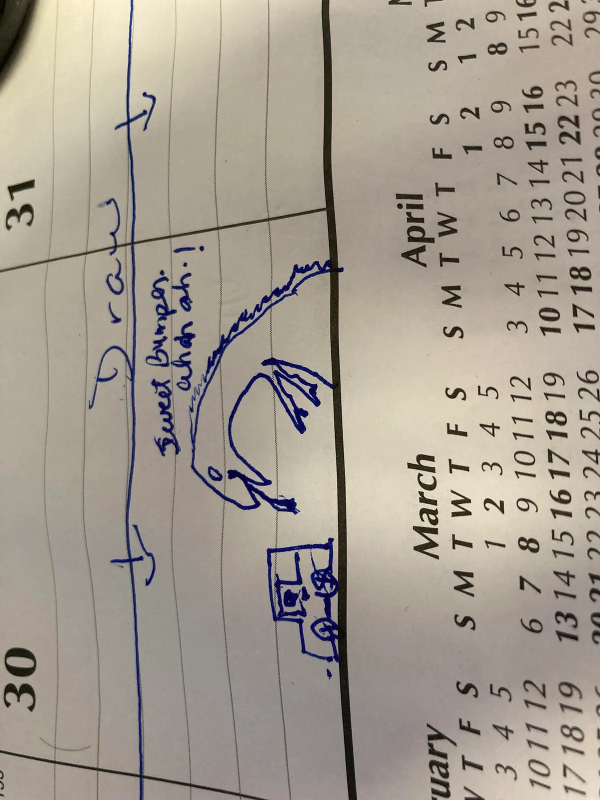 Coworker saw my foreplay scene from last month, here’s her PG contribution. Cheers mates