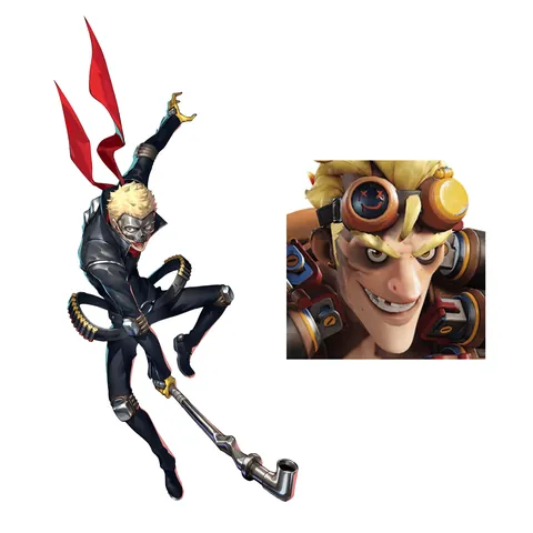 Im sorry but if only persona and overwatch both had characters that use katanas and leaned into traditional japanese and also 2 characters that were blond, lanky build, and had a limp that used scrap as a weapon