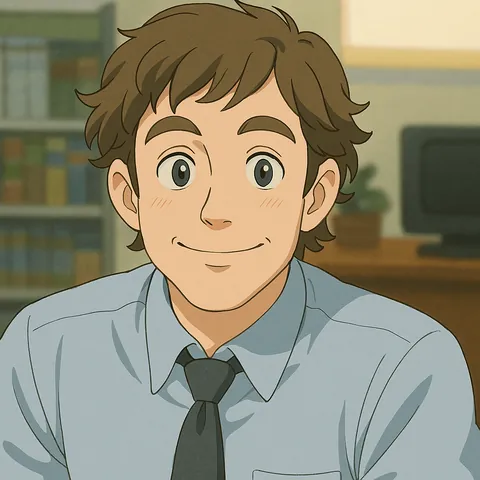 The Office in Studio Ghibli Style