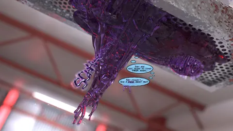 TakeOverTember Day 20: Oral Invasion (Comic: Splintered Cells 3) - The slime needs a solid bod to infiltrate the facility... how about THAT lovely redhead? Open wiiiide!