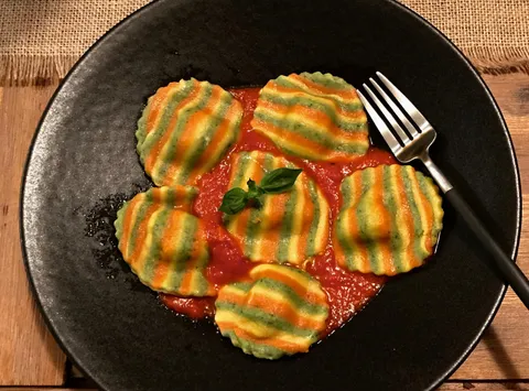 [Homemade]Tri-Color Ravioli