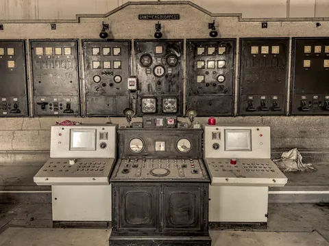 Control room in an abandoned factory (Romania). More photos in the comments