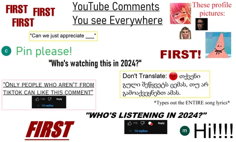 YouTube Comments you see EVERYWHERE Starter Pack