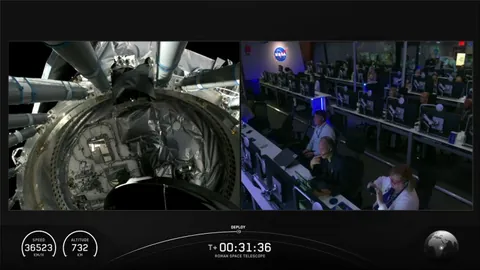Successful deployment of Nancy Grace Roman Space Telescope, as it begins its 1-million-mile-journey to the second Earth-Sun Lagrange point