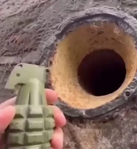 WW2 bunker used a fake air vent to return grenade to sender