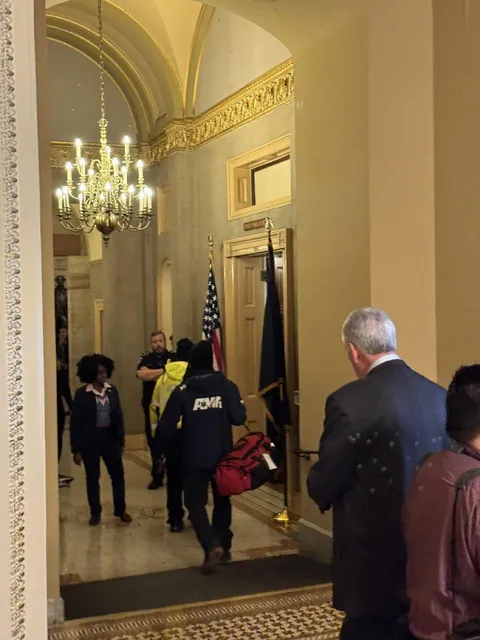 Mitch McConnell, 82, fell during GOP lunch on Capitol Hill and injured his face, EMTs treating him