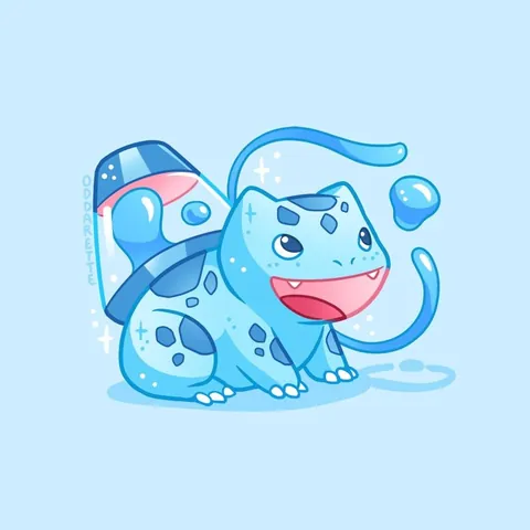 My series of light themed bulbasaurs