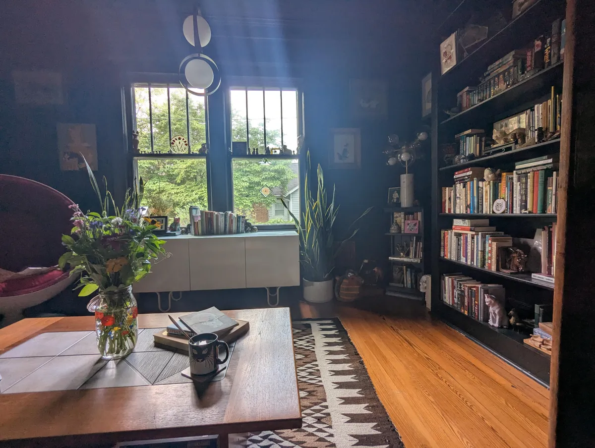 Was a dining room when we moved now it's our library/study