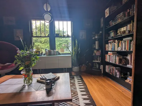 Was a dining room when we moved now it's our library/study