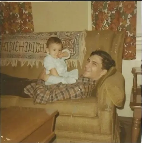 Doing my part to break the "here's my mom in a bikini" trend: Me and my dad (22 yrs old) in 1970