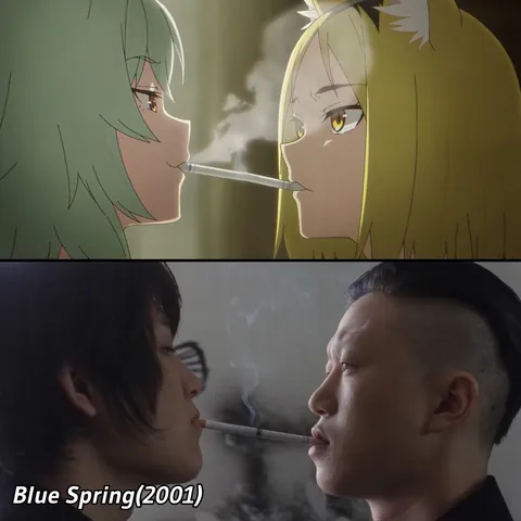 Some of the movie references used in the Chainsmoker Cat OP