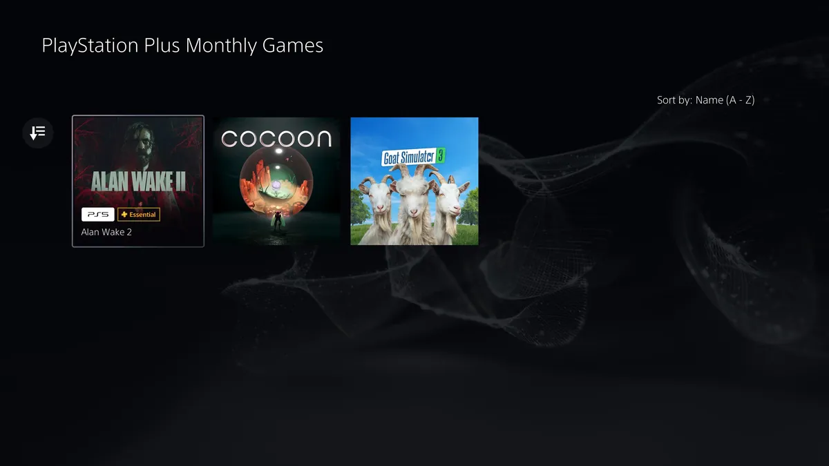 PSA: October 2025 PS+ monthly titles are rolling out. Alan Wake 2, Goat Simulator 3 and Cocoon