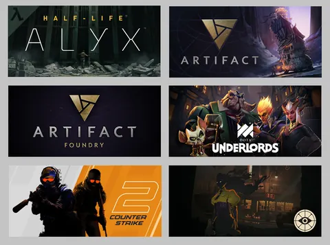 All games developed by Valve over the last 10 years. Quite productive, although not all games were successful