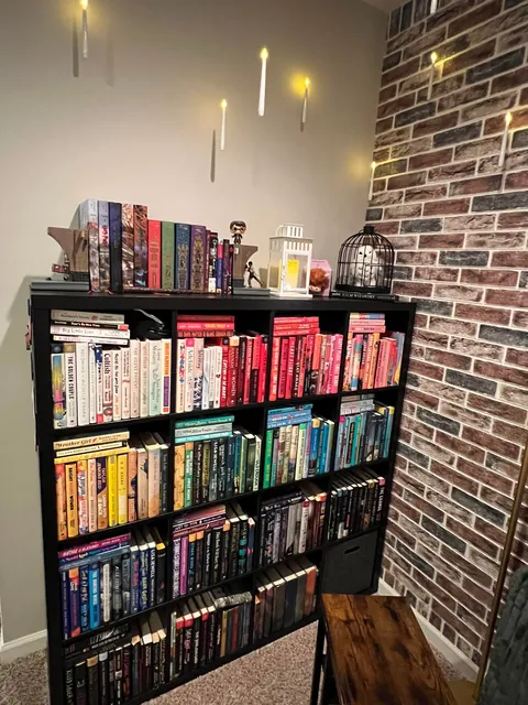 Turned our boring plain loft into a cozy reading nook for my wife’s birthday