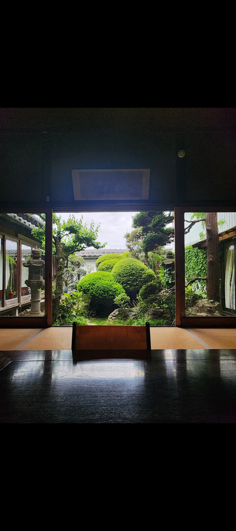 My view the morning in a japanese traditional house