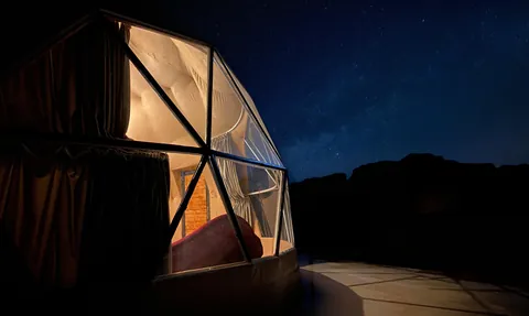 Exploring empty Jordan during a business trip