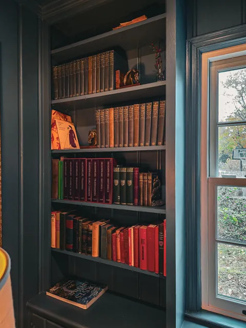 Our home library (+Living room built-ins)