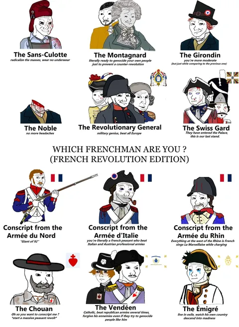 What is your favourite genre of Revolutionary Frenchmen?