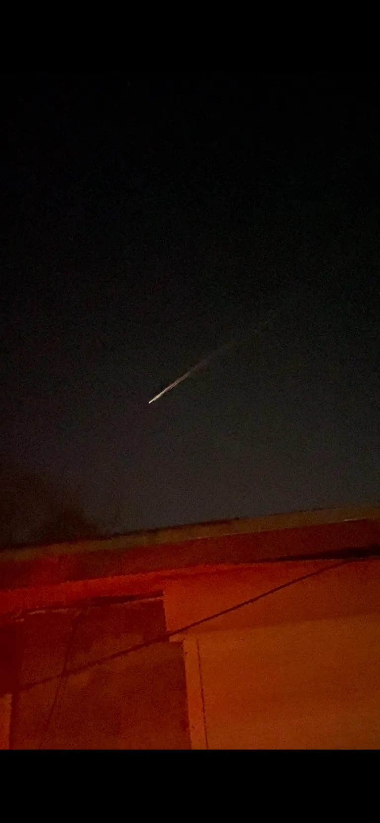 Thought I saw my first comet last night…