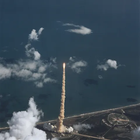 Atlantis launching from 39B.
