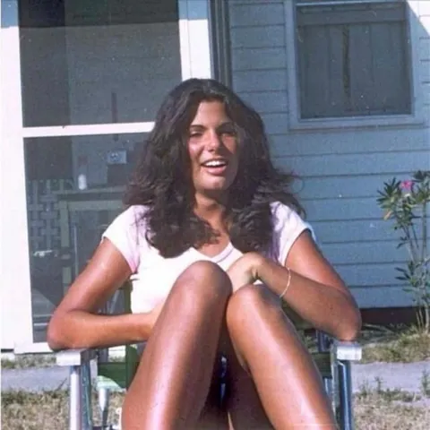 Actress Sandra Bullock at her home in 1978.
