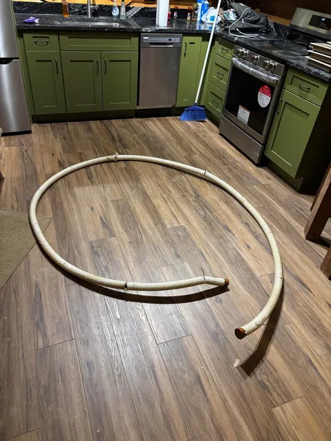 Made a spiral staircase railing for my cabin