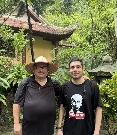 Took my dad to Vietnam 