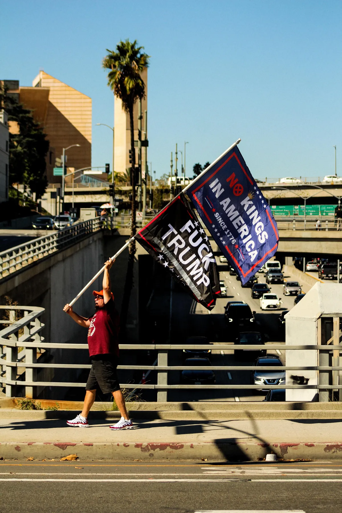 Scenes from No Kings 2.0 in Downtown Los Angeles, October 18, 2025 [OC]