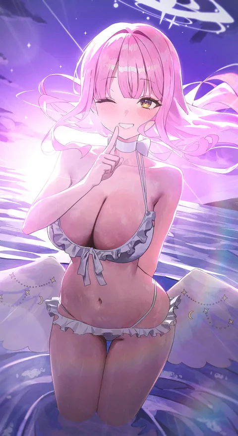 Mika shushing (damcheong / Damcheong7)