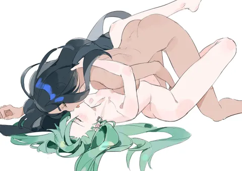 Geeta kisses Rika while fingering her (mmio0m72) [Pokemon]