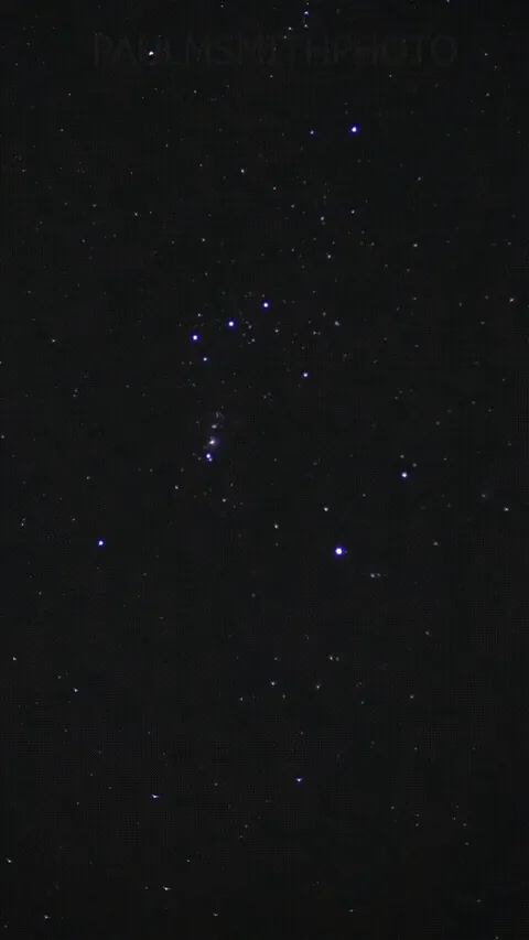 Red trailed Geminid meteor, passed from Orion. By Paul Smith