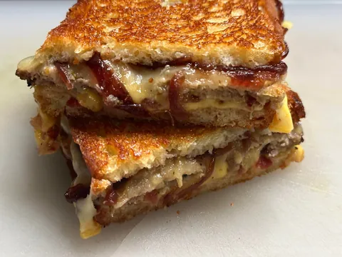 [Homemade] grilled meatball melt