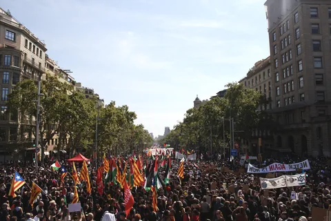 [OC] Protest for Palestine in Barcelona, Spain