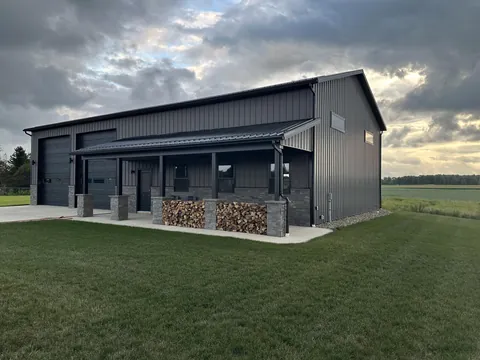 Finishing Touches on the ToyBarn, the grass is coming in nicely 