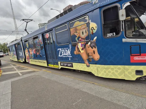 Echoes of Wisdom tram in Melbourne 