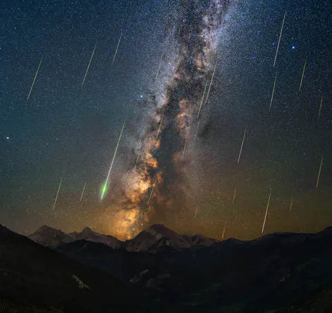 Sorry, it's another Perseid meteor shower pic. This time from Snowmass, CO!