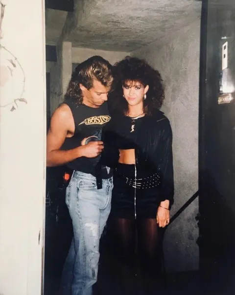 My mom and dad in college, 1986.